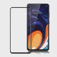 Xmart for 三星 Samsung Galaxy A60 超透滿版 2.5D鋼化玻璃貼-黑黑