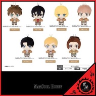 [日版 限時] 進擊的巨人 毛公仔 鎖匙扣 7選1款 艾連 兵長 米卡莎 阿爾敏 艾爾文 漢吉 約翰 DMM.com Plush Attack On Titan