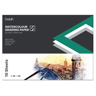 กระดาษวาดเขียน A2 200แกรม (เล่ม10แผ่น) เขียว Delva Non