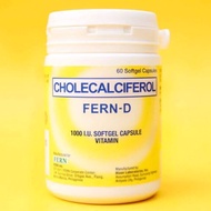 FERN-D Vitamins Cholecalciferol 1000 I.U Softgel Capsule