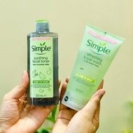 Combo Sữa Rửa Mặt Và Nước Hoa Hồng Simple Chính hãng