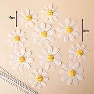 [Ready Stock] 10pcs 布小清新雏菊麦穗烘焙蛋糕装饰 Fabric Daisy Flower Dry Wheat Ears Flower Cake Decor Mould