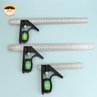 〔8C05〕 Angle Square Measuring Tools Set Precise Aluminium Adjustable Combination Spirit Level 〔8C〕