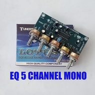 Terapik Kit Equalizer Mono 5 Ch Channel Potesio Putar