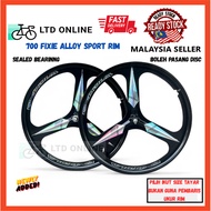 Ready Stock Rim Fixie 700c/Sport rim fixie/Fixie rim tiga batang/Sport rim 700c/Fixed rim tiga batan