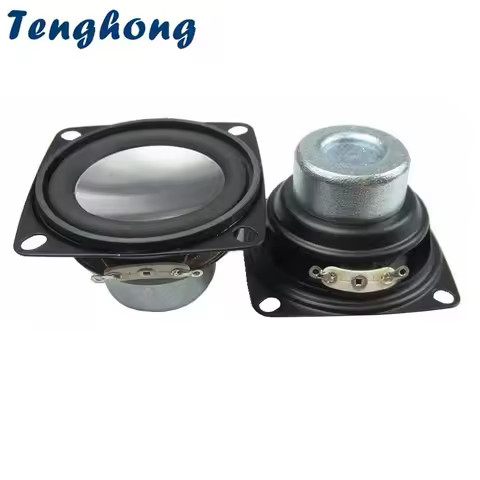 Tenghong 2pcs 2 Inch 52MM Bass Speakers 4 Ohm 8 Ohm 10W Square High Power Bluetooth Speaker For Home