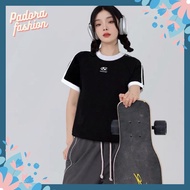 Áo Babytee cổ tròn áo thun nữ hai màu đen trắng dáng ôm Padora-A39