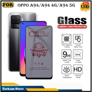 Tempered Glass Oppo A94 A94 4G A94 5G Anti-Scratch Glass Full Cover Screen Protector Elegant