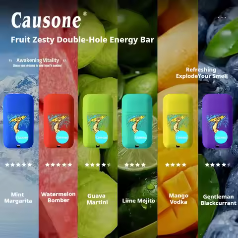 6 Scents Natural Nasal Inhaler Stick, Essential Oil Aromatherapy for Energy, Focus, Stress Relief & 