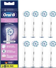 ✅現貨ORAL-B (8支裝) EB60-8 敏感清潔牙刷頭 柔軟超細毛刷頭  - 平行進口 (8-pack)  Electric Toothbrush HeadSENSITIVE CLEAN  EB