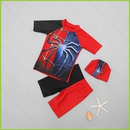 PS2 2025 Summer Spider-Man Iron Man Boys Swimsuit Sunscreen Quick Dry Two-Piece Swimsuit Hot Sale SP