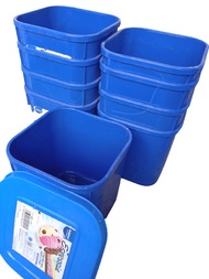 box bekas es krim 8 liter warna biru kotak