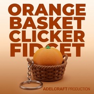 GANTUNGAN FOR UPLOAD - ORANGE Basket Clicker Fidget Basket Orange Orange Keychain Mechanical Keyboar