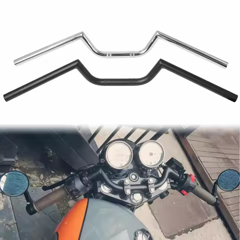 7/8" 22mm Motorcycle Drag Bar Handlebar For Cruiser Chopper Cafe Racer Honda