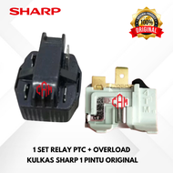 Relay PTC Overload Kulkas SHARP 1 Pintu Original