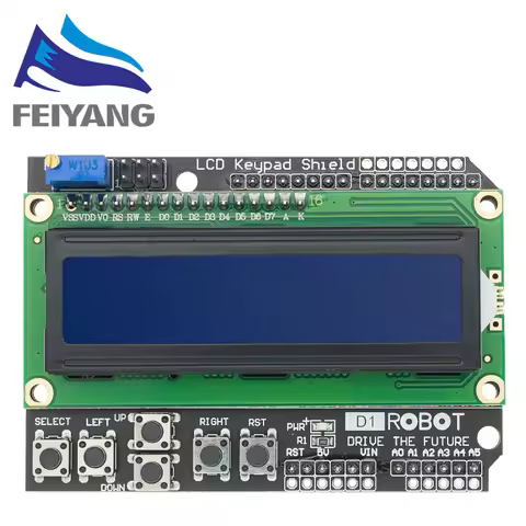 LCD Keypad Shield LCD1602 LCD 1602 Module Display blue screen For Arduino