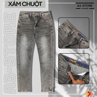 A3Store Men's Jeans Slim Fit With Pocket Print – Soft Jeans, Flattering, Good Elasticity