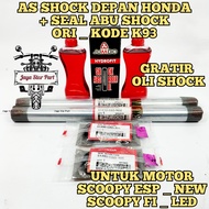 AS SHOCK SHOK HONDA DEPAN K93 ASLI ORIGINAL PAKET AS SOK SCOOPY FI ESP NEW LED RING 12 DONAT 2017-20