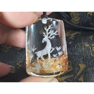 < Jinghua > Crystal White Glue Flower Deer All The Way Have You Love Accompanying Necklace 01E16-4