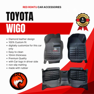 Red Rontu car accessories: 2012-2022 Toyota Wigo Deep Dish Toyota Car Accessories Wigo Car Accessori