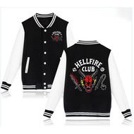 [COD]Stranger Things Hellfire Club Uni Trendy Long Sleeve Baseball Uniform Jacket