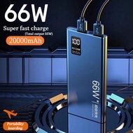 20000mAh Mobile Power Bank 66W Super Fast Charge Large Capacity Power Bank Universal Mobile Power Ba