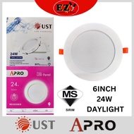 UST/APRO 6 INCH 24W LED DOWNLIGHT RECESSED ( 1 YEAR WARRANTY )