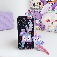 For Huawei Y5 2018 Y5 Prime Y5P Y6P Y6 2018 Y6 2018 Y5 Lite 2018 Prime 2018 Y6 2019 Y6 Pro 2019 Y6S Cute Cartoon StellaLou Phone Case With Doll and Holder Lanyard