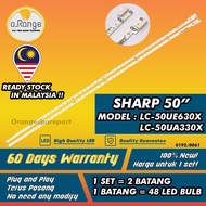 LC-50UE630X / LC-50UA330X SHARP 50" LED TV BACKLIGHT(LAMPU TV) SHARP 50 INCH LED TV BACKLIGHT 50UE63