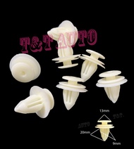 Vít nở nhựa chốt Tappi cửa màu trắng chuyên dụng dành cho Ô Tô (500 chốt/túi)