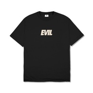 EVIL TSHIRT - TEXT A23 BLACK