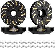 GLOBACT Black Brass Extended Wheel Weights Hubs 252g Counterweight Set 9mm Extended Hex hub for 1/10