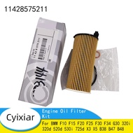 Car Engine Oil Filter Kit 11428575211 for BMW F10 F15 F20 F25 F30 F34 G30 320i 320d 520d 530i 725d X