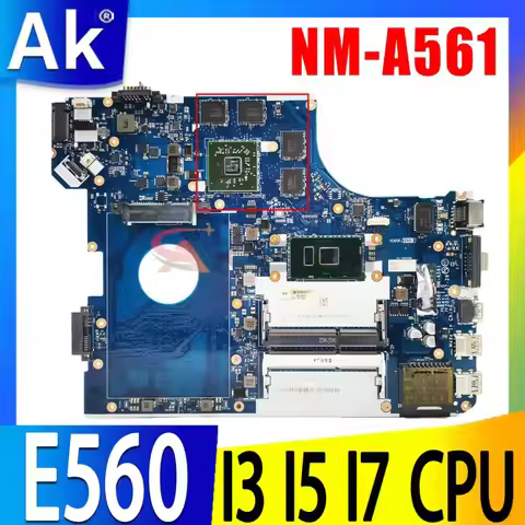 For LENOVO Thinkpad E560 Laptop Motherboard NM-A561 I5 i7 6th Gen 216-0868000 2G 01AW105 01AW109 01A