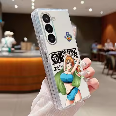 O-ne P-ie-ce Nico Robin Nami Case for Samsung Galaxy Z Fold 7 6 5 4 3 ZFold3 ZFold4 ZFold7 ZFold5 ZF
