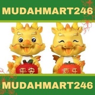 mudahmart246 2024 Year Miniature Dragon Statue Resin Statue Zodiac Dragon Ornament