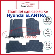 Rubber FLOOR MATS for Hyundai Elantra 2016- 2024, 2025 - Thick, odorless, high quality waterproof mo
