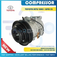 CHINA NEW TOYOTA ALTIS 2002 10PA15L 6PK <R134A HOLE> COMPRESSOR