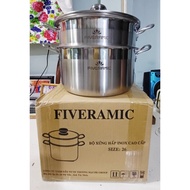 Fiveramic stainless steel steamer pot 26cm