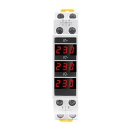 AC มิเตอร์ไฟฟ้า AC Voltage Amp Meter SDM010-3Phase