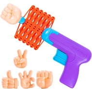 VOSAREA Retractable Fist Hand Prank Prop Plastic Spring Fist Shooter Extendable Arm Grabber Fists Re
