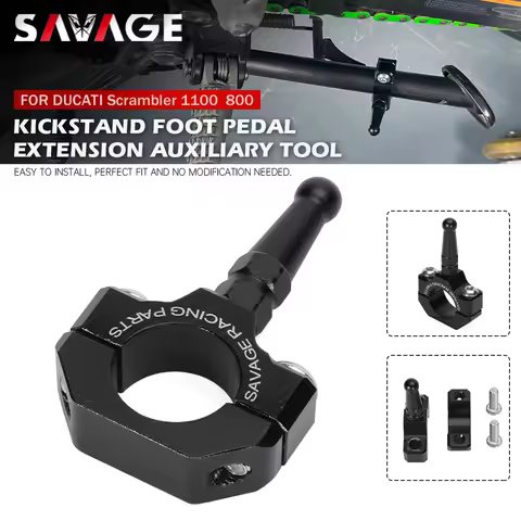 Scrambler 1100 800 Side Stand Auxiliary Tool Kickstand Foot Pedal Extension For DUCATI Monster 950 9
