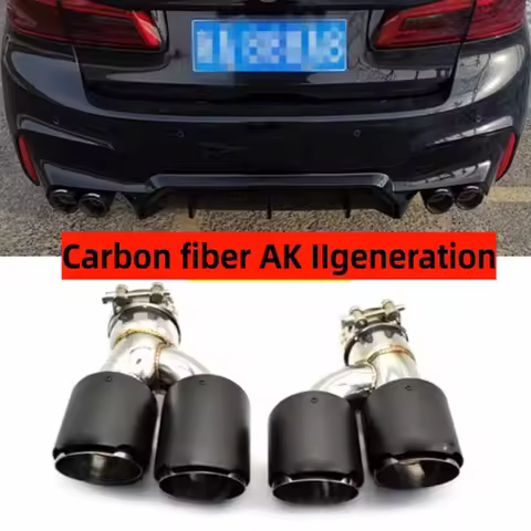 BMW 5 Series 525i, 528i, 530i, G30, G38 2018-2023 Performance upgrade Dual carbon fiber exhaust tip 