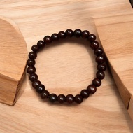 India About 0.7mm Small Leaf Red Sandalwood Bracelet