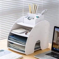 A a4 Paper Storage Box Book Stationery Rack Organize Multi-Layer Office Desktop Handy Tool Folder De