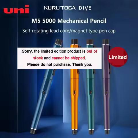 Japan Uni Limited Mechanical Pencils, KuruToga Dive Self-rotating Lead, Automatic Core Extraction by