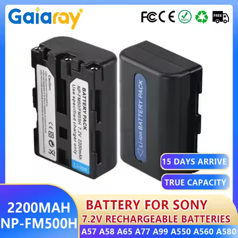 1-3Pcs 2200mAh 7.2V NP FM500H NP-FM500H Camera Battery For Sony A57 A58 A65 A77 A99 A550 A560 A580 N