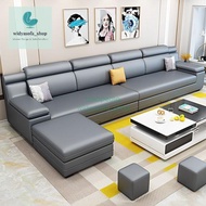 Satu Set Sofa Ruang Tamu Minimalis Bahan Kulit Anti Air Super Premium