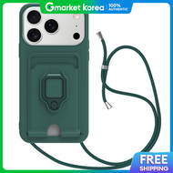i 17 Air 17 Pro 17 Pro Max 17E Card Slot Finger Ring Necklace Strap Phone Case