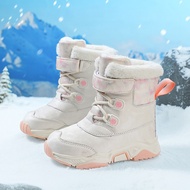 Winter Children Snow Warm Boots Fur Shoes Boys Sneaker Rubber Hiking Shoe  Fashion Children Shoes Wa
